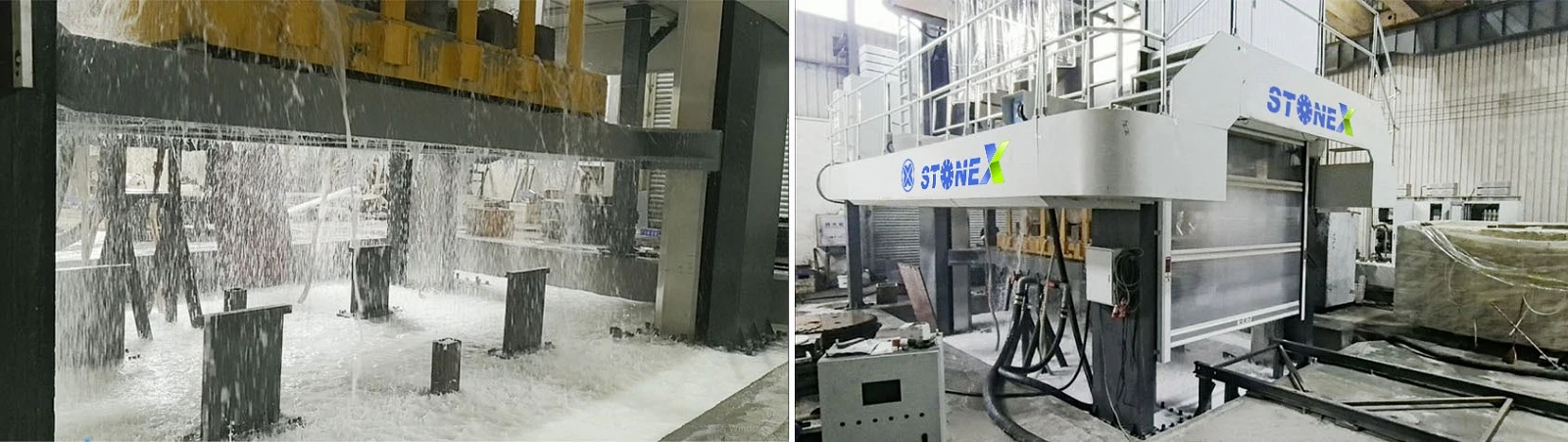 Water recycle for gang saw